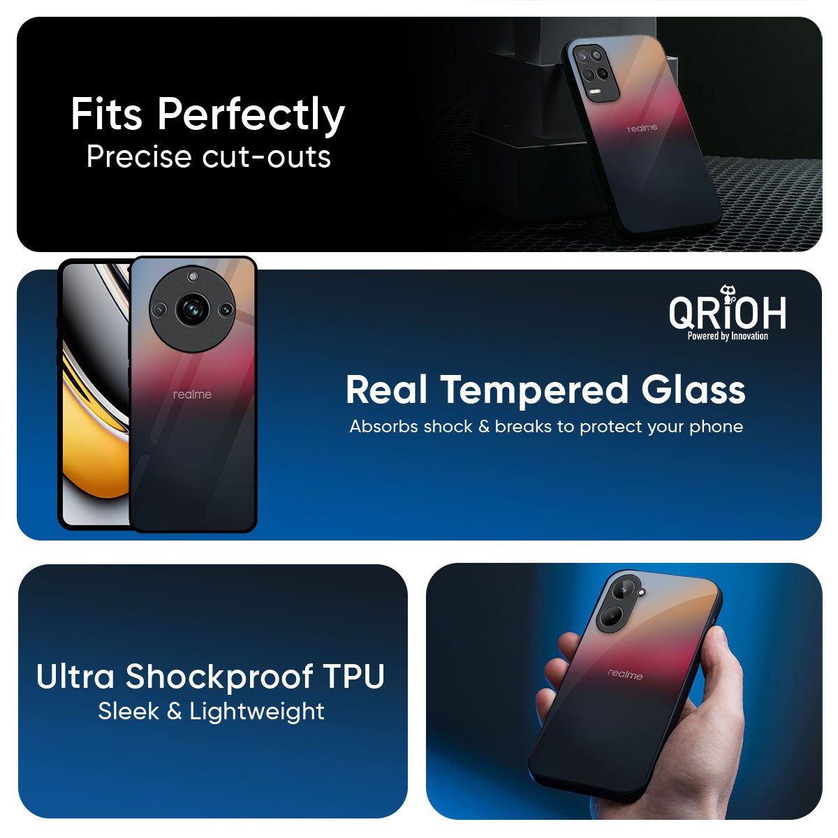 Ocean View Glass Case for Realme 14 5G
