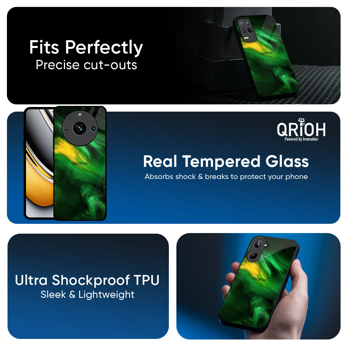 Forest Galaxy Glass Case for Realme P4x 5G