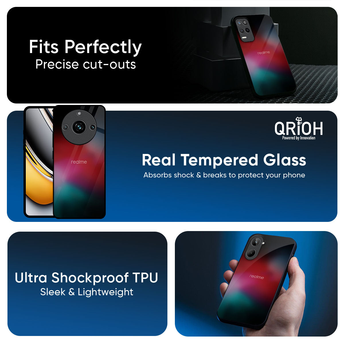 Mystere Red Glass Case for Realme P4x 5G