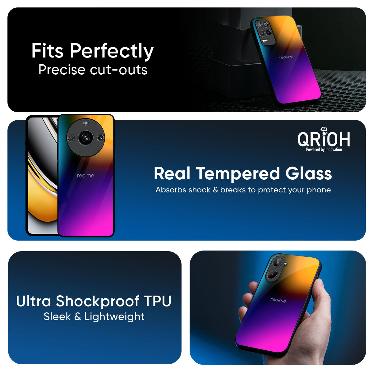 Prism Color Glass Case for Realme 14 5G