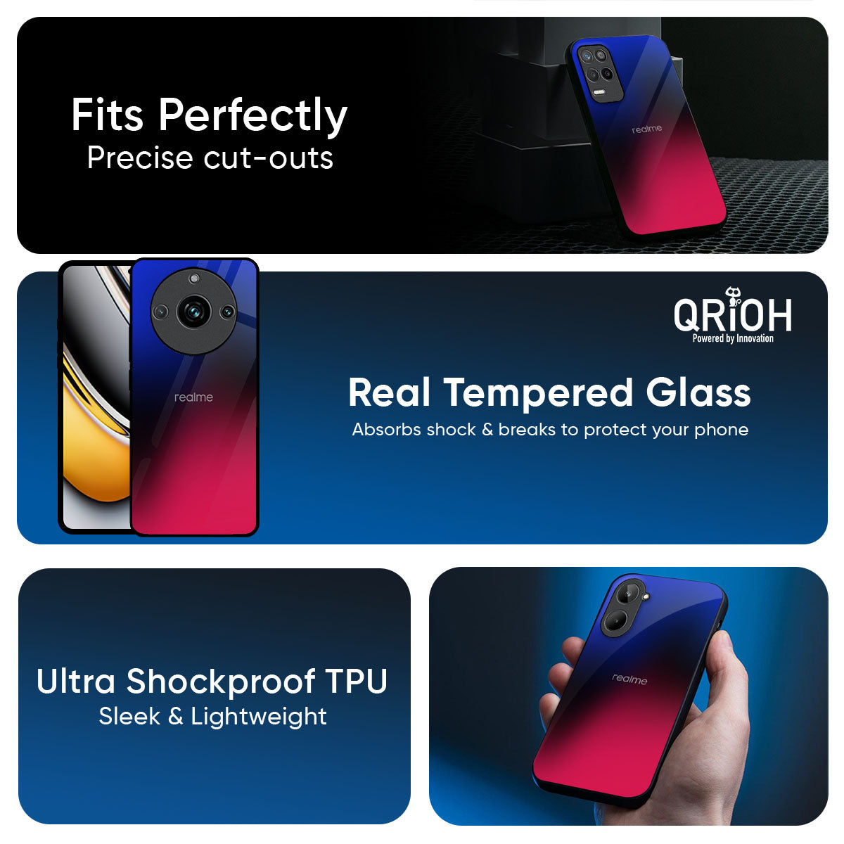 Mesmerizing Gradient Glass Case for Realme P4 Power 5G