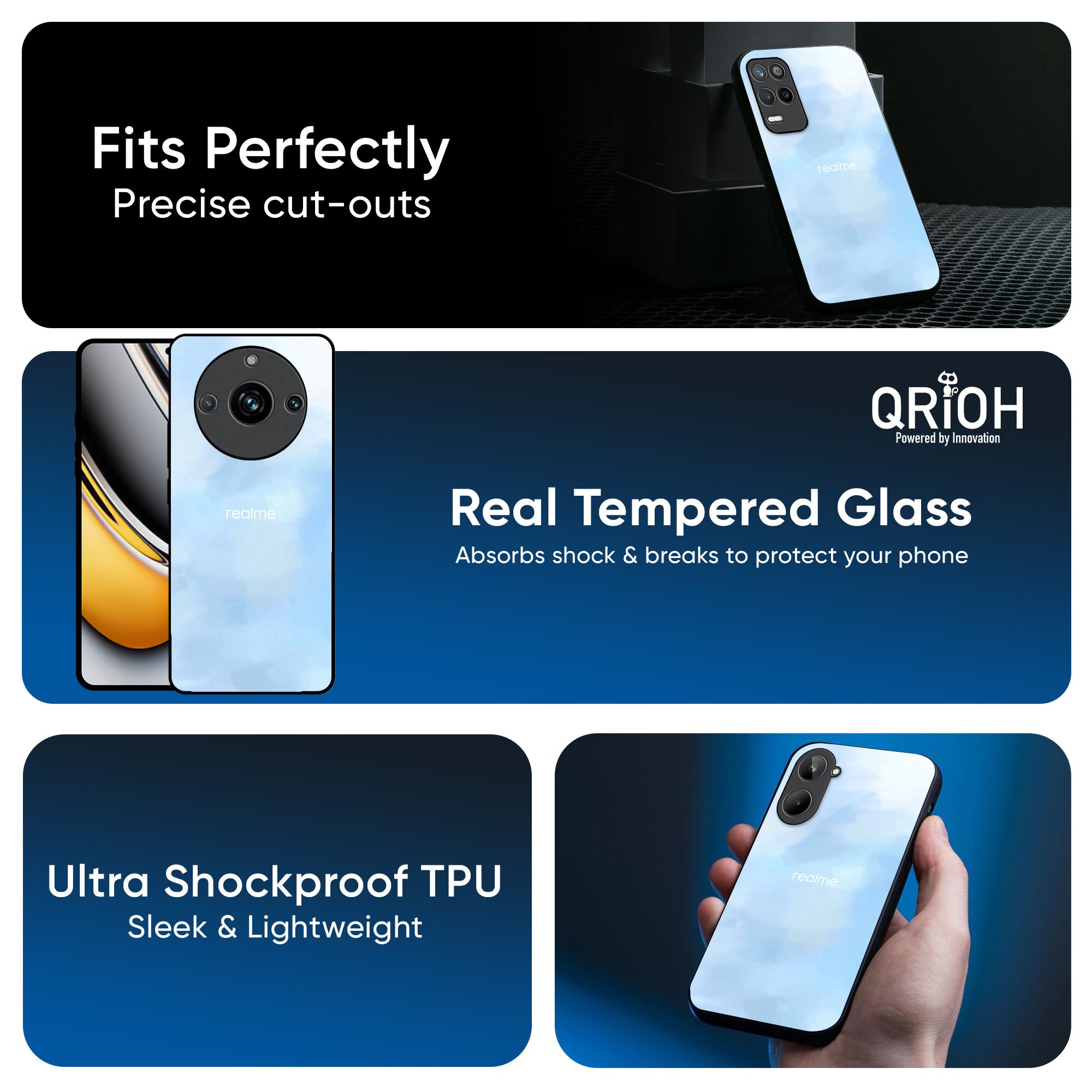 Bright Sky Glass Case for Realme 15 Pro 5G