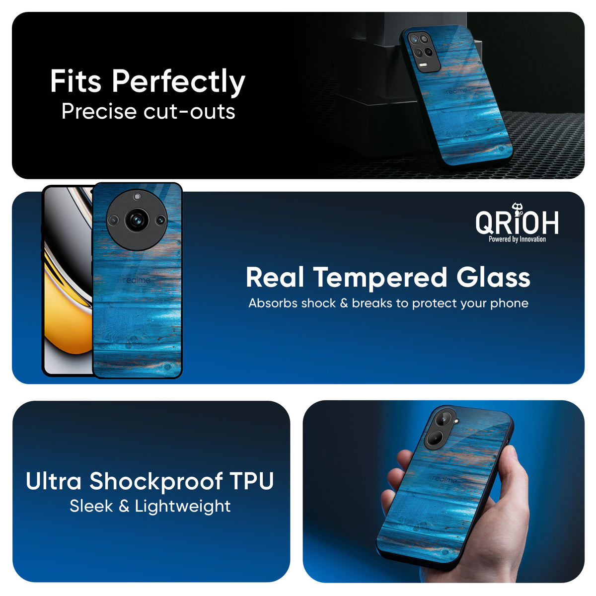 Patina Finish Glass case for Realme 16 5G