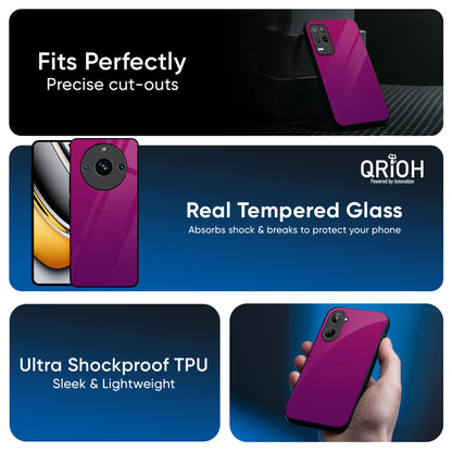 Magenta Gradient Glass Case For Realme P3 Pro 5G