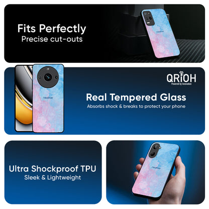 Mixed Watercolor Glass Case for Realme 14 Pro 5G