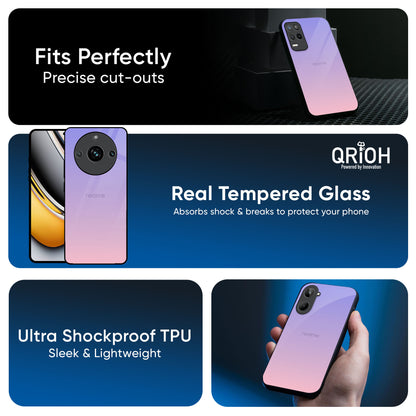 Lavender Gradient Glass Case for Realme 14 Pro Plus 5G