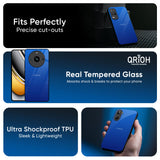 Egyptian Blue Glass Case for Realme 14 5G