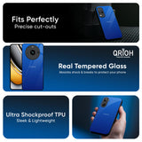 Egyptian Blue Glass Case for Realme C65 5G