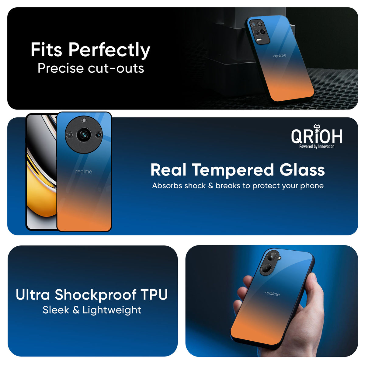 Sunset Of Ocean Glass Case for Realme 15 Pro 5G