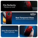 Maroon Faded Glass Case for Realme 16 5G