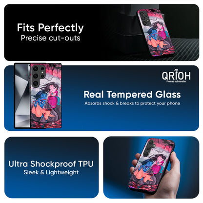Radha Krishna Art Glass Case for Samsung Galaxy M56 5G