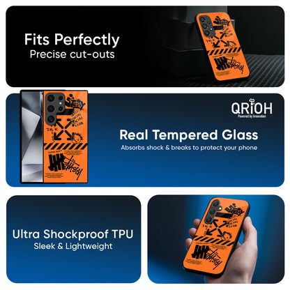 Anti Social Club Glass Case for Samsung Galaxy A57 5G
