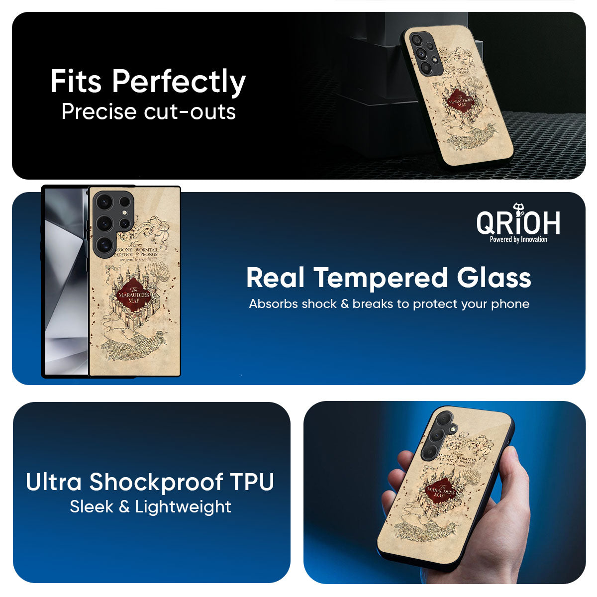 Magical Map Glass Case for Samsung Galaxy M56 5G