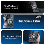 Space Travel Glass Case for Samsung Galaxy M16 5G