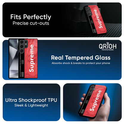 Supreme Ticket Glass Case for Samsung Galaxy A57 5G
