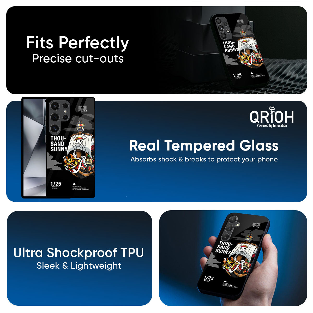 Thousand Sunny Glass Case for Samsung Galaxy M56 5G