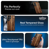 Timber Printed Glass Case for Samsung Galaxy M17 5G