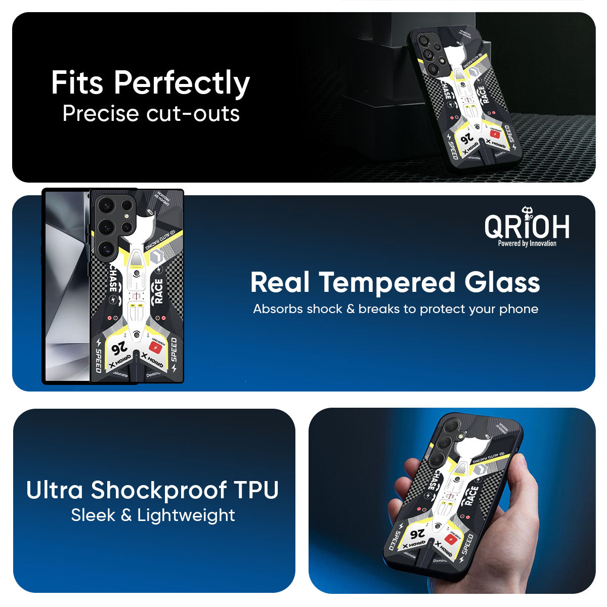Car Enthusiast Glass Case for Samsung Galaxy M56 5G