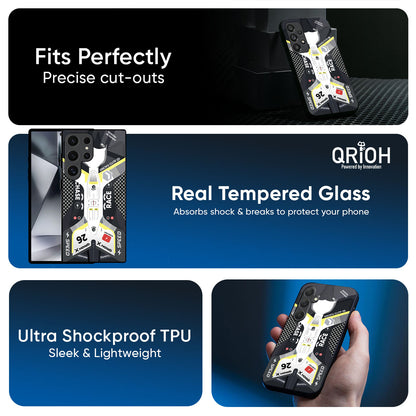 Car Enthusiast Glass Case for Samsung Galaxy M56 5G