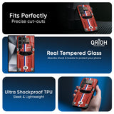 Racing Vintage Glass Case for Samsung Galaxy S25 Edge 5G