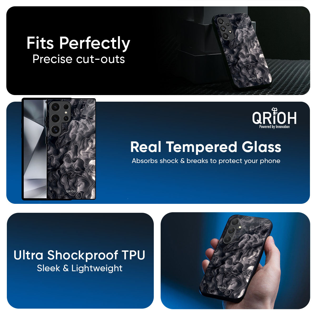 Cryptic Smoke Glass Case for Samsung Galaxy M56 5G