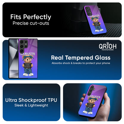 Gangsta Bear Glass Case for Samsung Galaxy A57 5G