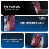 Crimson Ruby Glass Case for Samsung Galaxy M16 5G