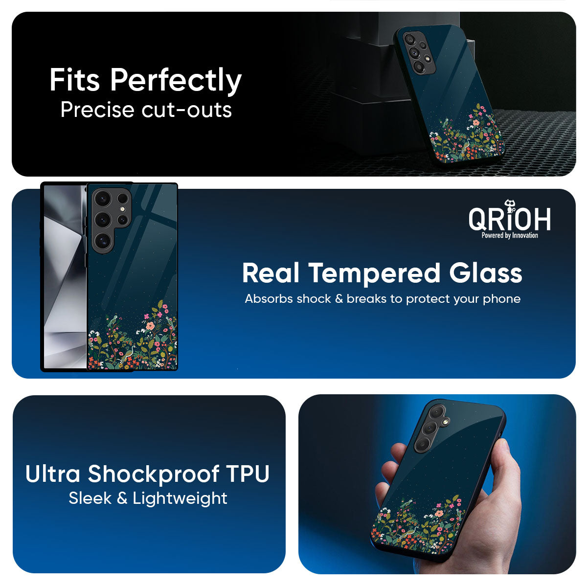 Small Garden Glass Case For Samsung Galaxy M56 5G