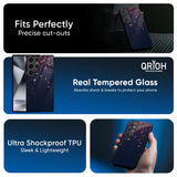 Falling Stars Glass Case For Samsung Galaxy M16 5G