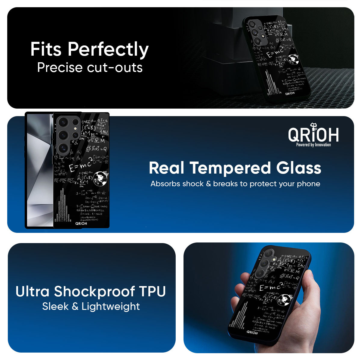 Funny Math Glass Case for Samsung Galaxy M56 5G