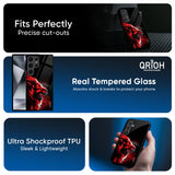 Red Angry Lion Glass Case for Samsung Galaxy F17 5G