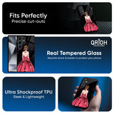 Fashion Princess Glass Case for Samsung Galaxy M16 5G