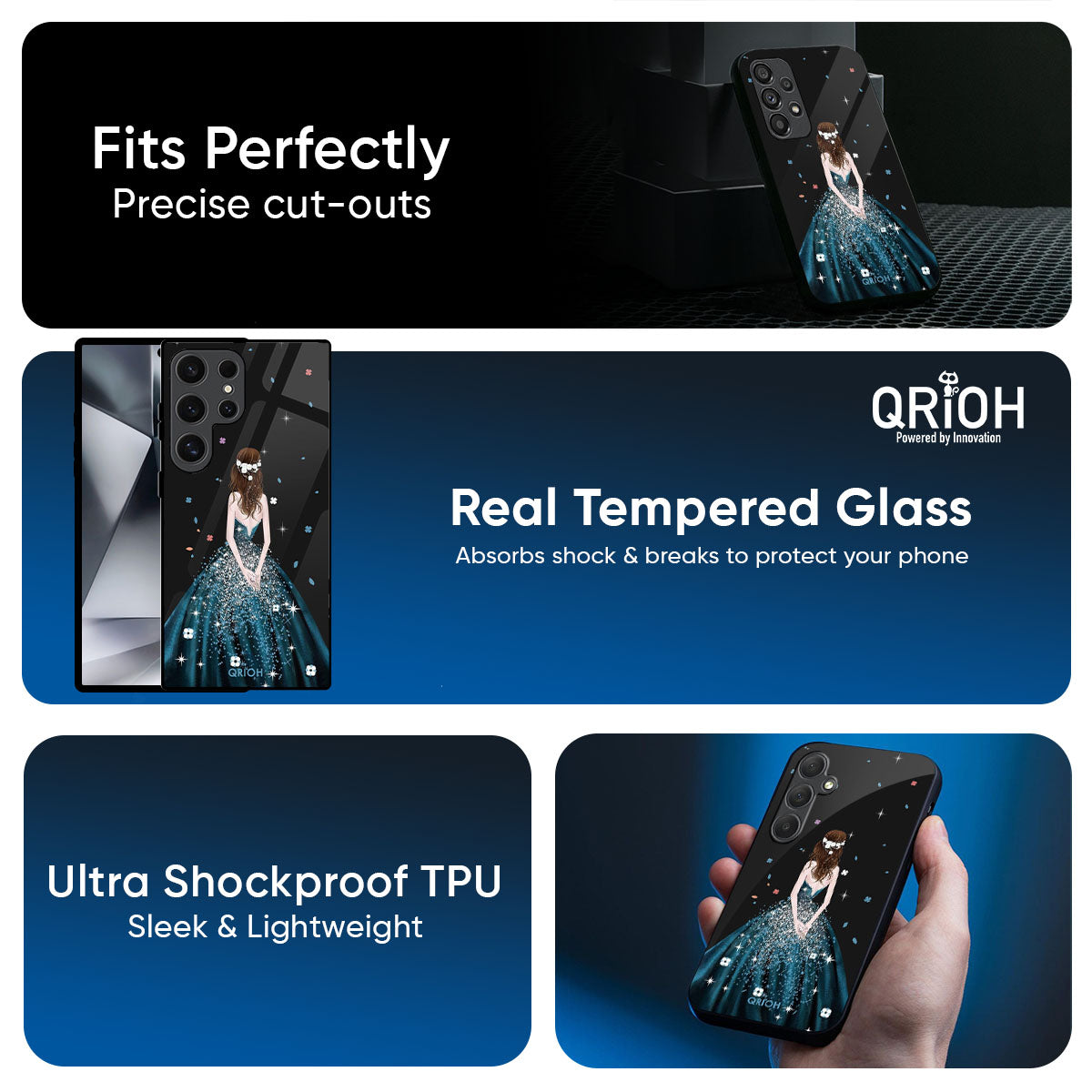 Queen Of Fashion Glass Case for Samsung Galaxy M56 5G
