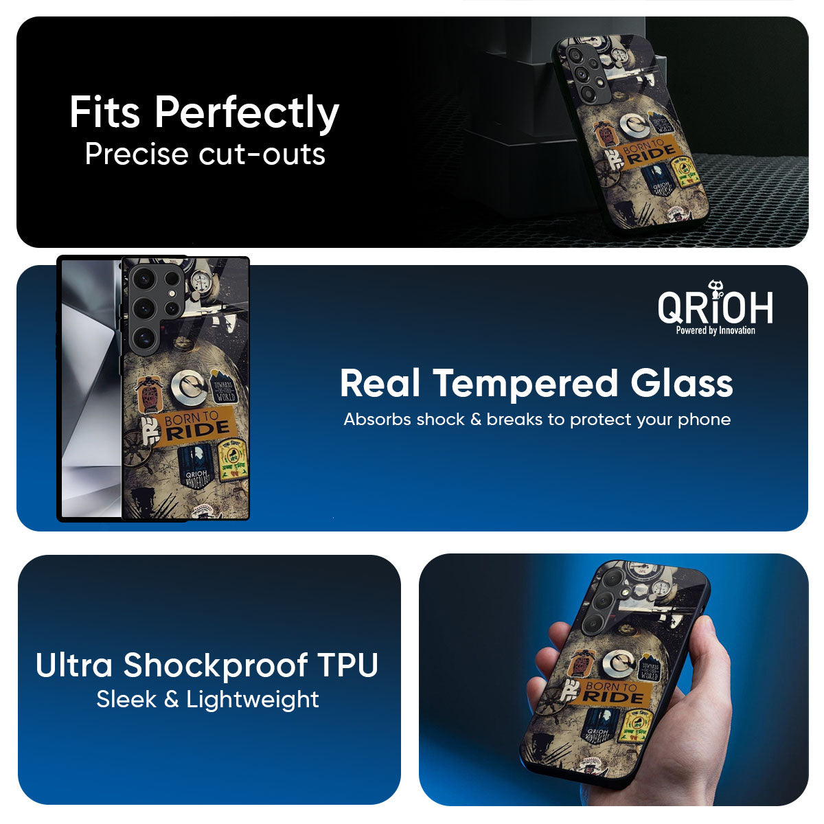 Ride Mode On Glass Case for Samsung Galaxy M56 5G