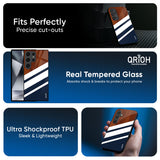 Bold Stripes Glass Case for Samsung Galaxy M16 5G
