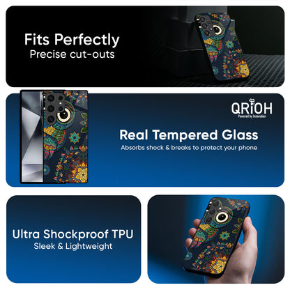 Owl Art Glass Case for Samsung Galaxy M56 5G