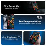 Retro Gorgeous Flower Glass Case for Samsung Galaxy M17 5G