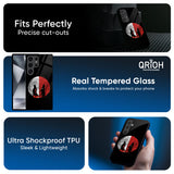 Anime Red Moon Glass Case for Samsung Galaxy M16 5G