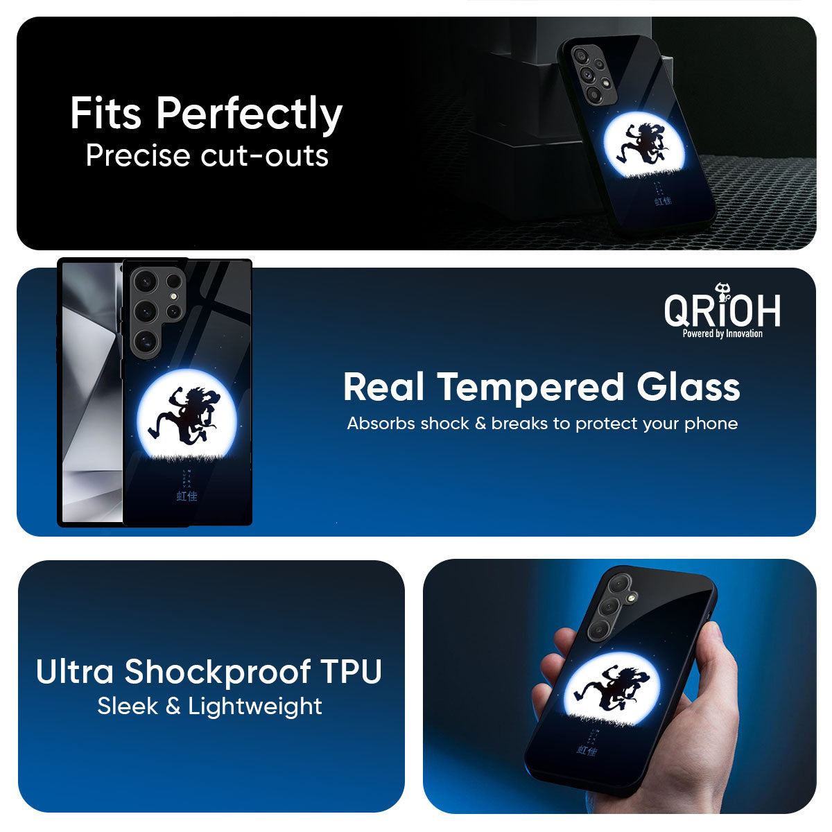 Luffy Nika Glass Case for Samsung Galaxy A57 5G
