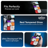 Anime Sketch Glass Case for Samsung Galaxy M16 5G