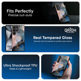 Marble Ink Abstract Glass Case for Samsung Galaxy F17 5G