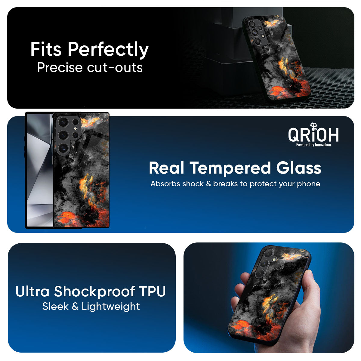 Lava Explode Glass Case for Samsung Galaxy M56 5G