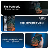 Geographical Map Glass Case for Samsung Galaxy A57 5G