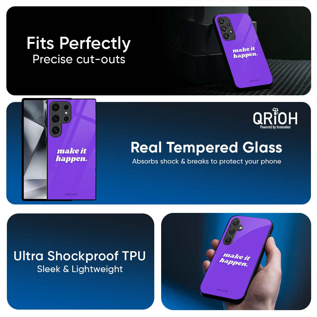 Make it Happen Glass Case for Samsung Galaxy M56 5G