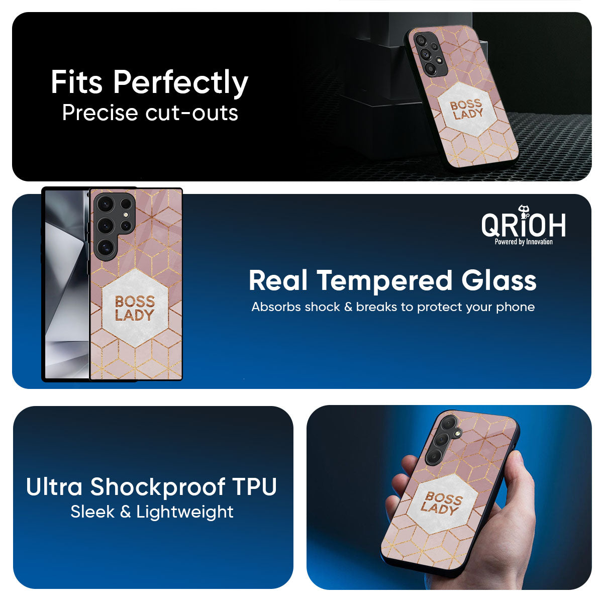 Boss Lady Glass Case for Samsung Galaxy A57 5G