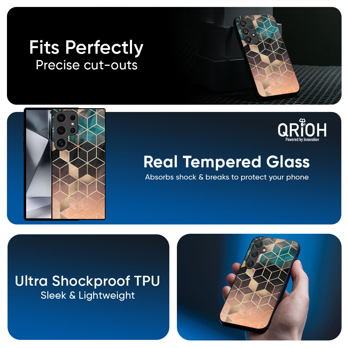 Bronze Texture Glass Case for Samsung Galaxy M56 5G