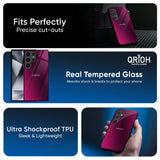 Pink Burst Glass Case for Samsung Galaxy M17 5G