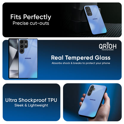 Vibrant Blue Texture Glass Case for Samsung Galaxy A57 5G