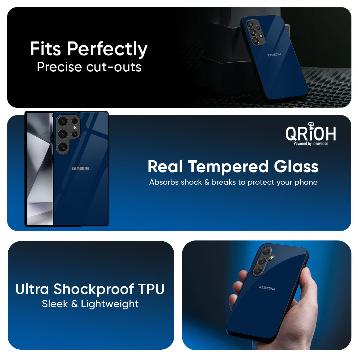 Royal Navy Glass Case for Samsung Galaxy A57 5G