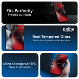 Red Garnet Glass Case for Samsung Galaxy M36 5G